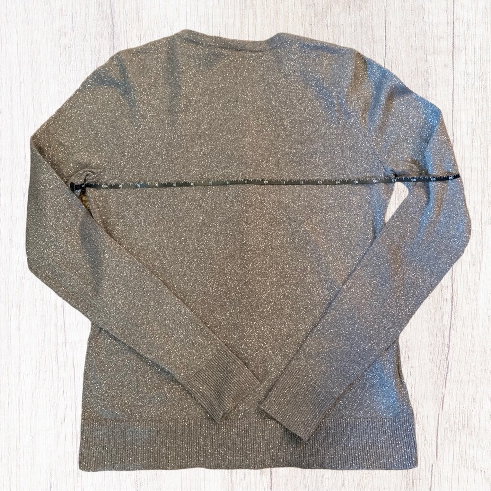 Ann Taylor LOFT Silver & Gray Button Up Cardigan - Picture 7 of 8